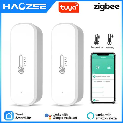 Jual Tuya Smart Zigbee Temperature And Humidity Sensor Indoor ...