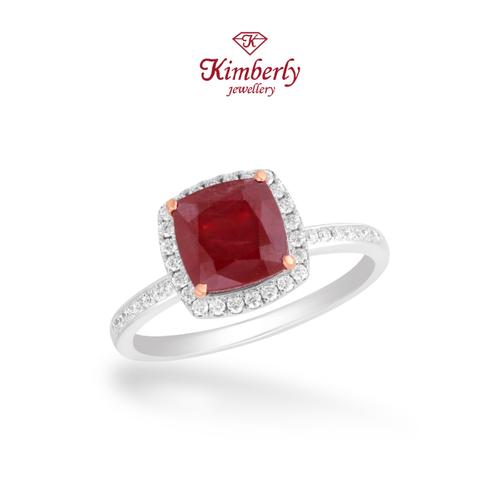 Promo Cincin Berlian Batu Ruby KLR1245677 Kimberly Jewellery
