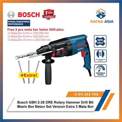 Promo Mesin Bor Beton Bosch GBH 2-26 DRE Rotary Hammer