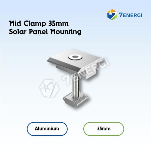 Jual Mid Clamp 35mm Aluminium - Solar PV Mounting / Solar Module ...
