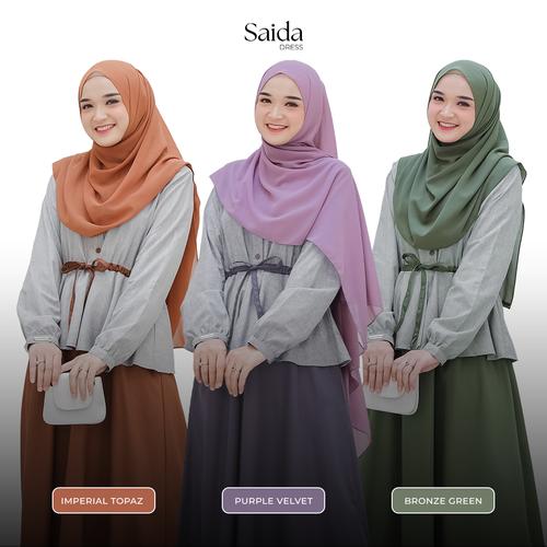 Promo Yasmeera Official Saida Dress (Gamis in 1) BRONZE