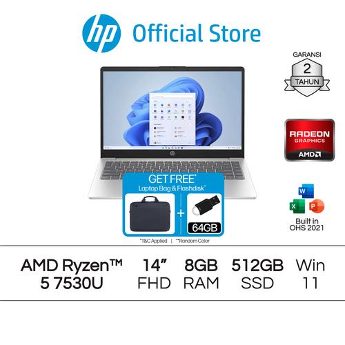 Promo Laptop HP AMD Ryzen 5 Radeon 8GB RAM 512GB SSD Silver / Gold ...