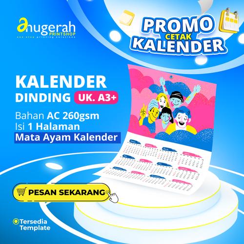 Jual PROMO Cetak Kalender Dinding A3+ Tahun Baru Free Template 1 LBR ...