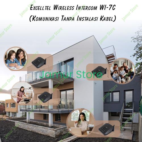 Jual Excelltel Wireless Intercom WI-7C Pemasangan Tanpa Instalasi Kabel ...