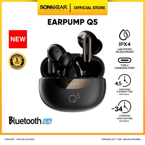 Promo Earphone Bluetooth SonicGear Earpump Q5 TWS IPX4 Bluetooth