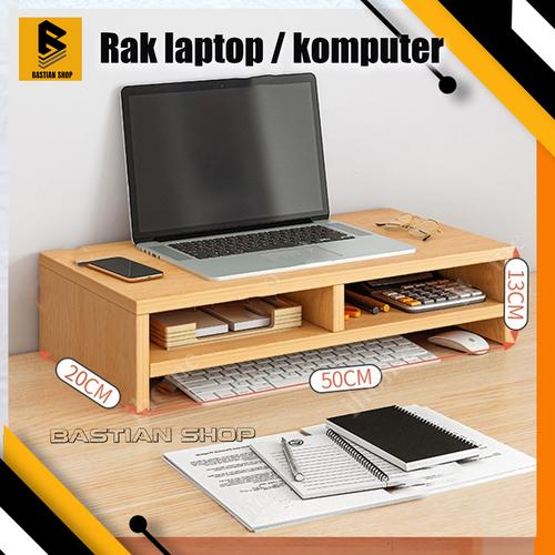 Jual Stand Monitor Rak Laptop Kayu Rak Buku dan Atk bahan kayu Alat ...