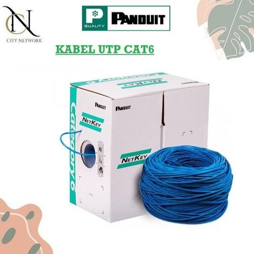 Jual Panduit UTP CAT 6 Netkey Kabel Copper UTP CAT6 NUC6C04BU- FE Warna ...