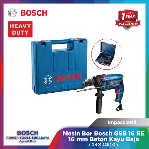 Promo Bosch GSB 16 RE Mesin Bor Tembok 16mm Impact Drill Variable
