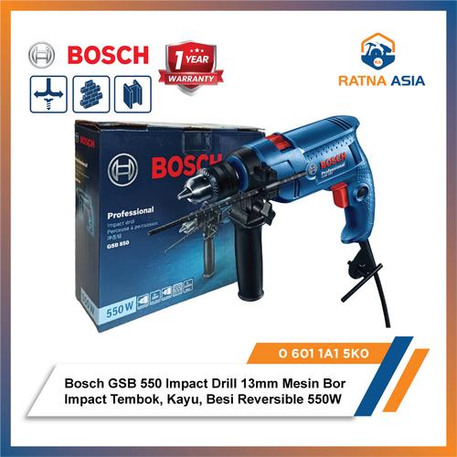 Promo Bor Tembok 13mm Bosch GSB 550 Impact Drill Kota Surabaya