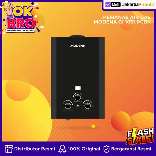 Promo Modena Pemanas Air Gas LPG GI 1031 PCBK Instant Tanpa Tangki ...