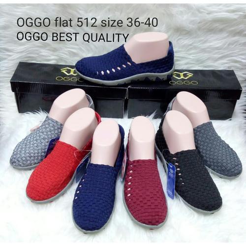 Foto Produk Sepatu OGGO flat rajut/anyaman tipe 512 women dari OGGO Official