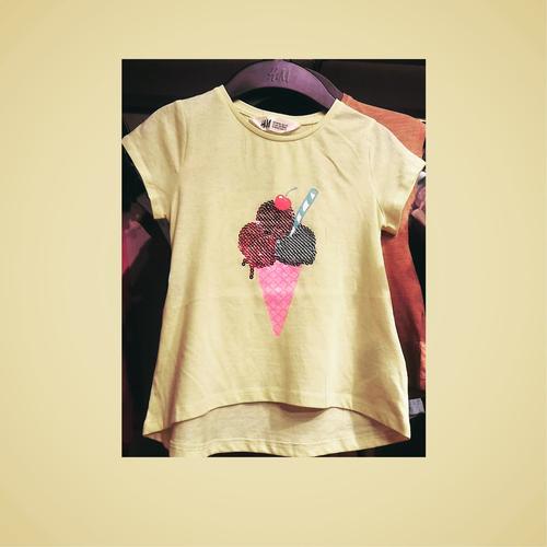 Jual H\u0026M T-shirt ice cream ORIGINAL 