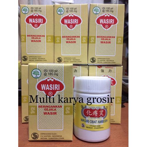 Foto Produk Wasiri obat ambeien obat wasir isi 100 pil rekomendasi Sinshe dari MULTI KARYA GROSIR