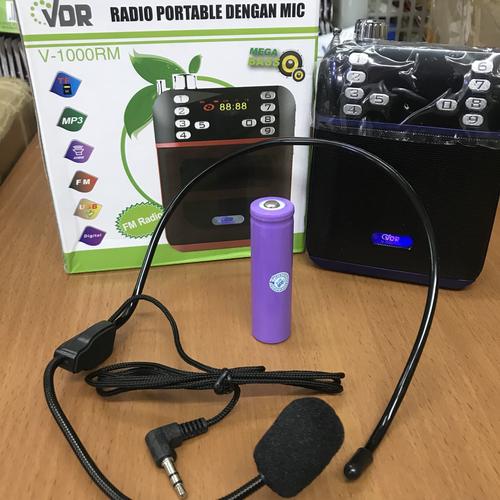Foto Produk Speaker Megaphone Portable Mini VDR V 1000RM Speaker Pinggang VDR dari nizam Guna Jaya2