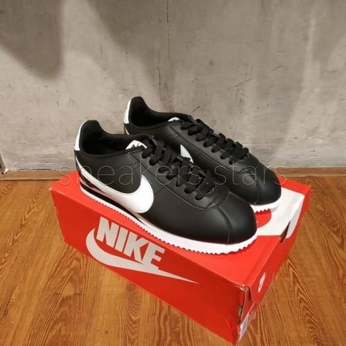 nike cortez basic leather black