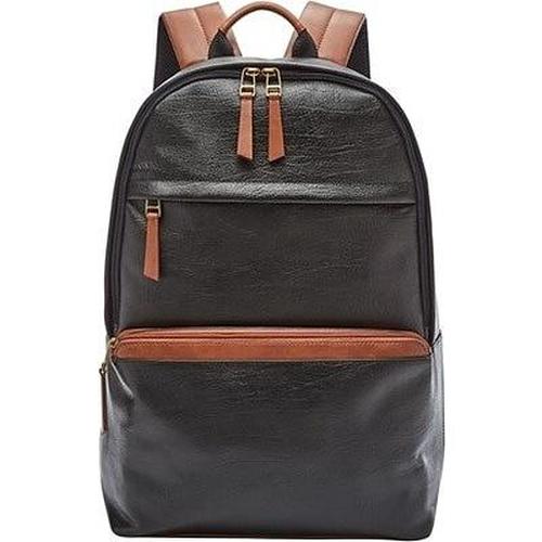 Jual Fossil Backpack full leather black 
