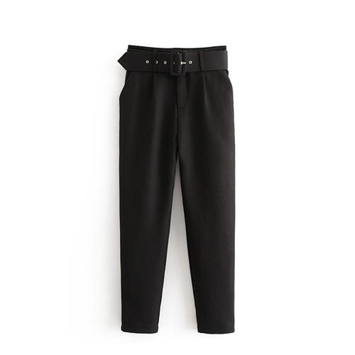 23902 Black Formal Trousers with Belt 