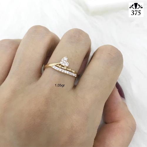 Jual 1GR cincin variasi hati simple emas asli - Kota