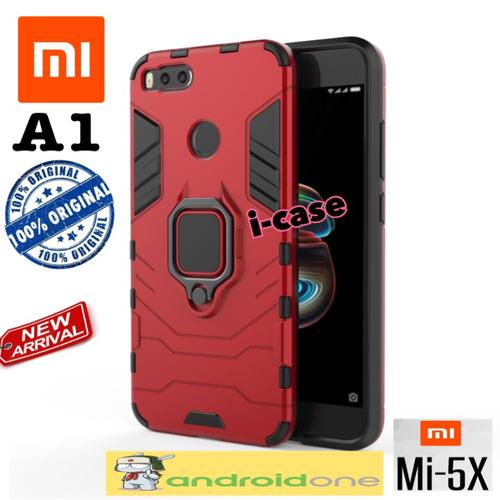 Foto Produk Xiaomi Mi A1 Case iron armor with i-ring new - casing cover mi a1 - Hitam dari i-case