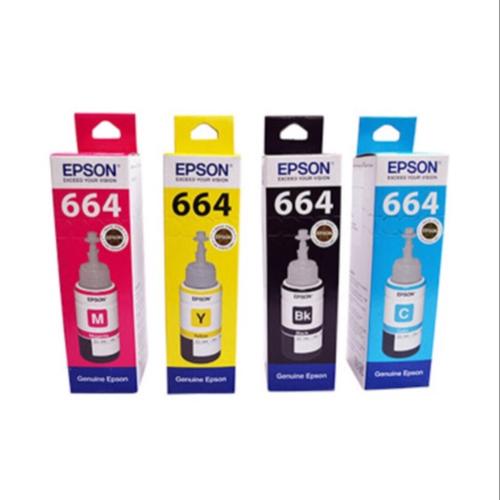 Jual Paket Tinta Epson T664(Black,Cyan,Magenta,Yellow) OriginaL 100% -  Jakarta Barat - illusionMart | Tokopedia