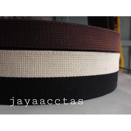 Jual menjual tali webbing bisban katun 2.5 cm murah