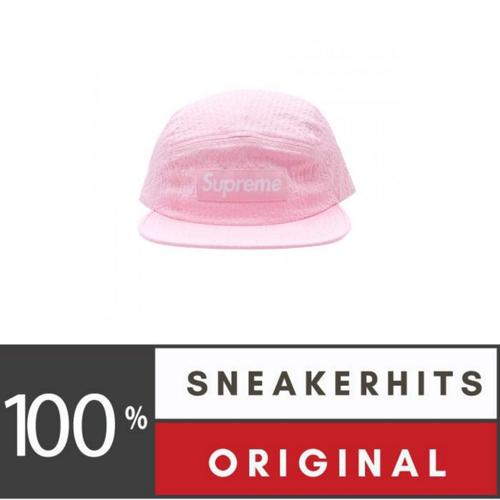 Camp Cap Topi Supreme Pink Mesh Seersucker Camp Cap