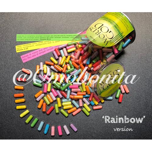 Gambar Rainbow Words of God - 365 Ayat Alkitab Dalam Kapsul versi Rainbow - Indonesia dari Omobonita Kota Bekasi Tokopedia