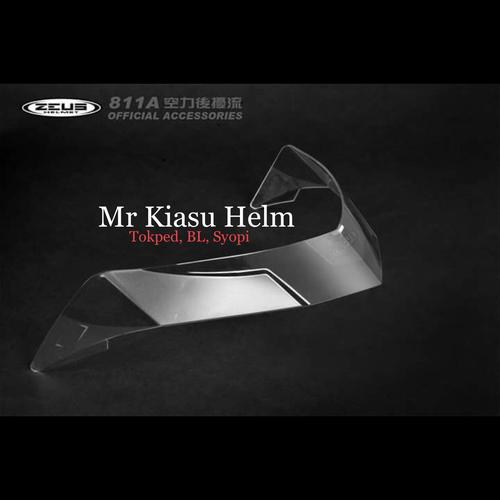 Foto Produk ORIGINAL SPOILER zeus 811 zs811 z811 clear dark smoke hitam agv pista dari Mr Kiasu