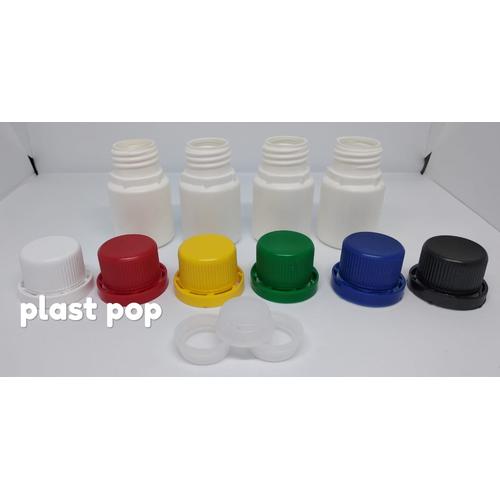 Foto Produk (GOJEK) botol labor agro 50 ml 50 gram/ botol pupuk 50 ml 50 gr / hdpe dari plast pop
