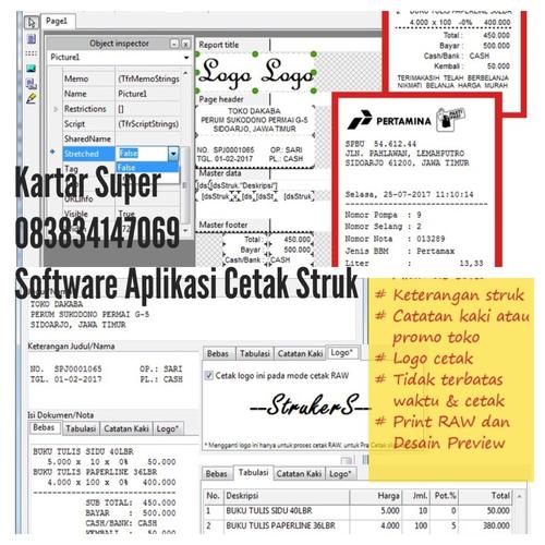 Jual Software Aplikasi Cetak Struk Kasir NOTA PPOB Invoice