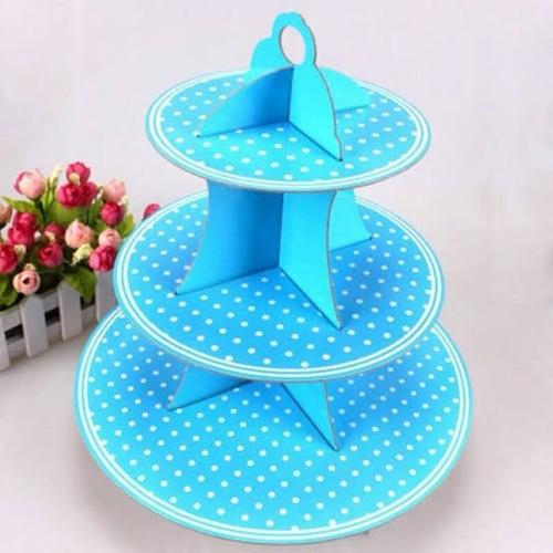 Foto Produk stand cupcake polkadot / tier cupcake polkadot pink fanta biru merah dari QUEENCUPCAKESS