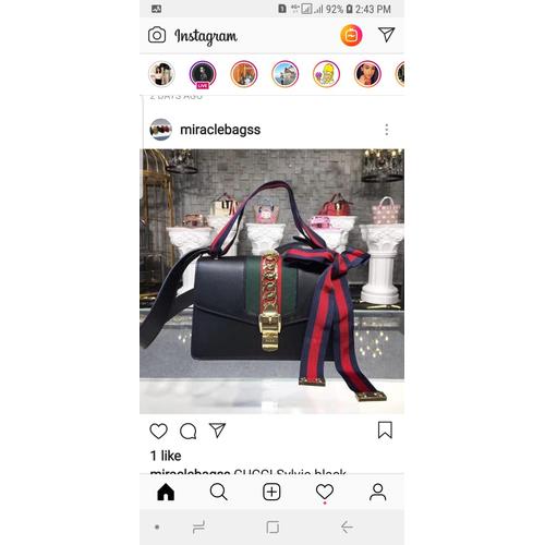 Jual bag GUCCI Sylvie black M - Jakarta 