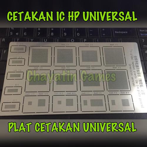 Jual CETAKAN IC HP - PONSEL TYPE UNIVERSAL - PLAT CETAKAN IC HP