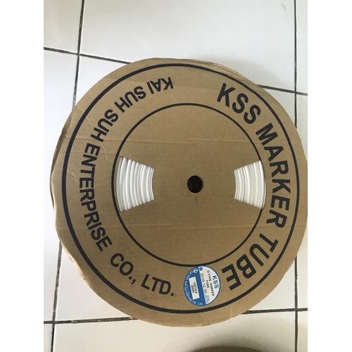 Jual Marker Tube 4mm Warna Putih KSS / Marker Tubing KSS 4mm ORIGINAL