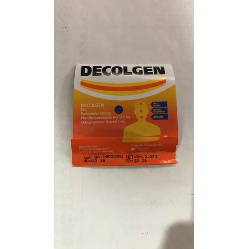 Foto Produk Decolgen 1 Strip / 4 Tablet / Kaplet / Obat Flu Sakit Kepala Demam dari Ben Motoshop
