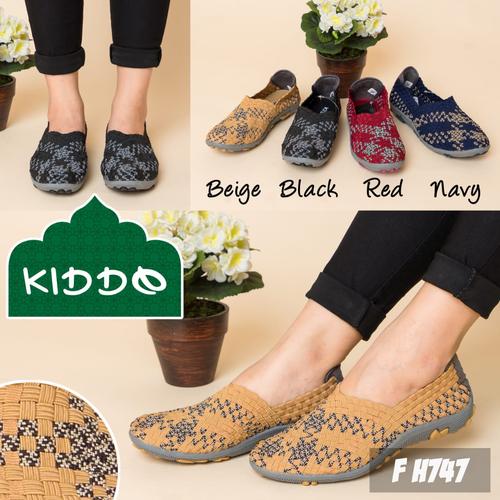 Foto Produk Kiddo H747 sepatu IMPORT anyaman rajut wanita ORI dari GalaxyShoes-JKT
