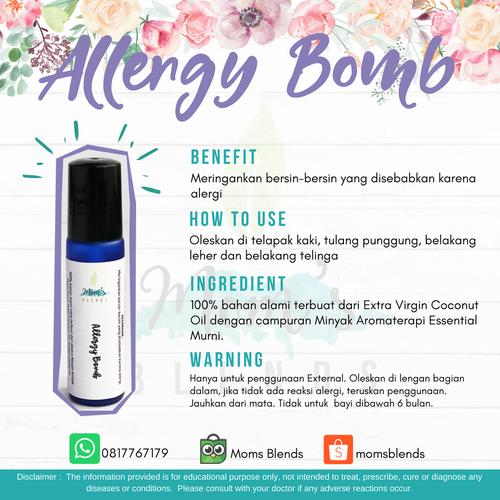 Foto Produk Allergy Bomb Roller Blend 10ml dari Moms Blends