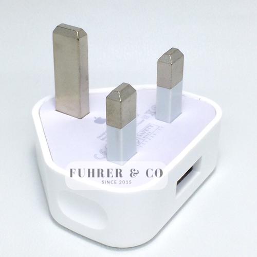 Foto Produk CHARGER ADAPTOR BATOK ADAPTER IPHONE KAKI 3 ORIGINAL BIASA dari Fuhrer Shop