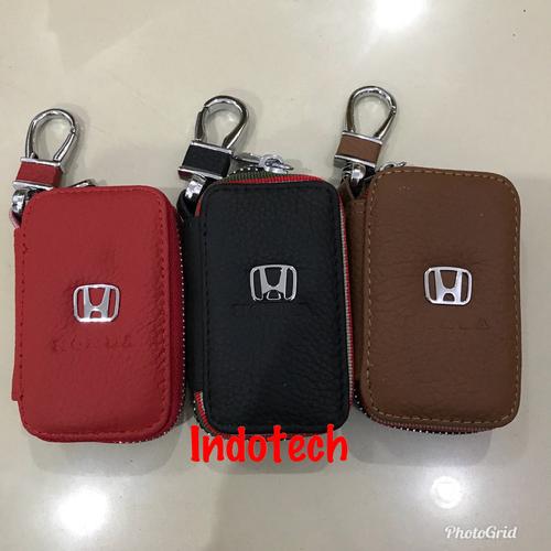 Foto Produk Dompet STNK Kulit Mobil Honda / Dompet kunci / Gantungan Kunci Mobil - Hitam dari indotech-jkt