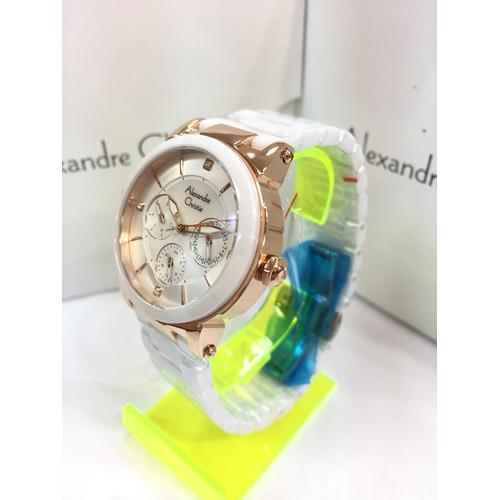 Foto Produk JAM WANITA ALEXANDRE CHRISTIE 2517 WHITE CERAMIC dari JohnDoubleTen ( JDT )