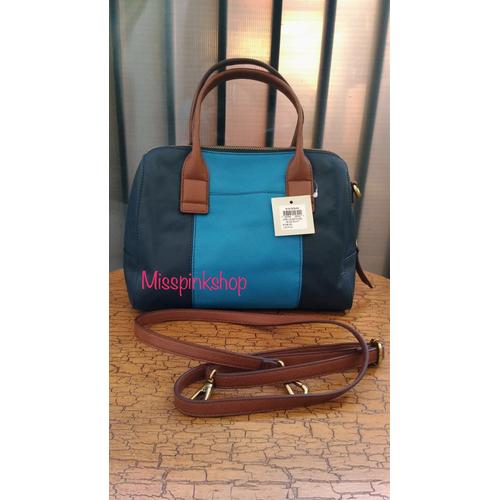 Fossil bag jori satchel multi blue size 
