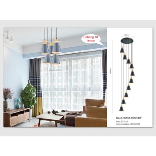 Jual Lampu gantung minimalis dekorasi void ruang tamu 646410 Jakarta