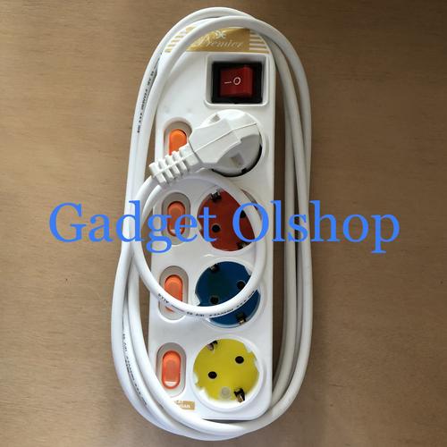 Foto Produk Stop Kontak Multipro 4 Lubang 3 Meter Full - Colokan listrik dari Gadget olshop