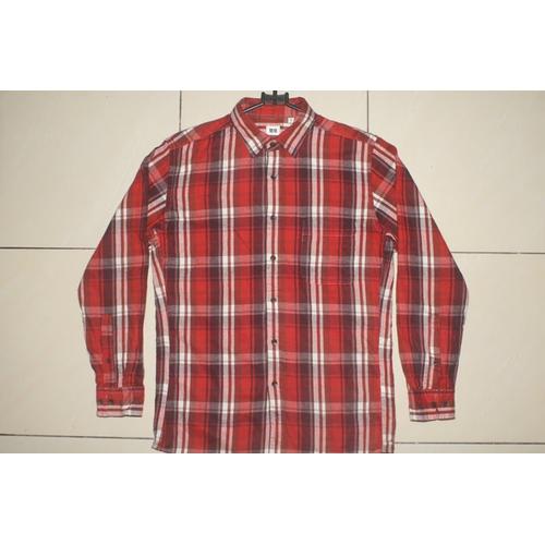 UNIQLO Red White Maroon Flannel Shirt 