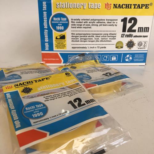 Foto Produk solasi NACHITAPE 12mm x 72y selotip packing olshop dari Toko LuShan