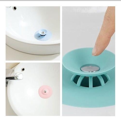 Foto Produk Flex 2 in 1 Drain Stop Hair Stopper stop air Wastafel dari OutdoorSPLY