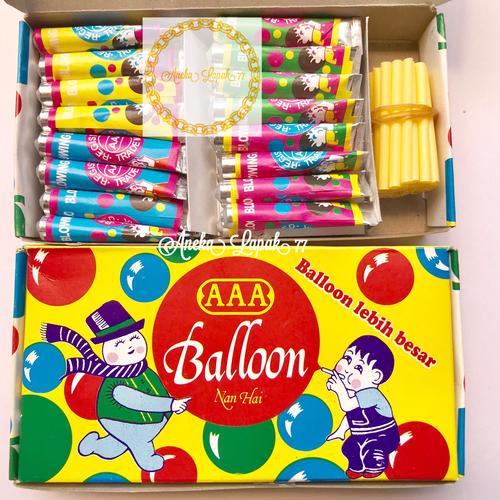 Foto Produk Balloon AAA balon ballon tiup mainan jadul plembungan seru murah dari RING COLLECTION