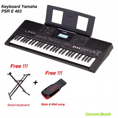 Gambar Keyboard PSR E 463 Yamaha Original Resmi dari Doremi.Musik undefined Tokopedia