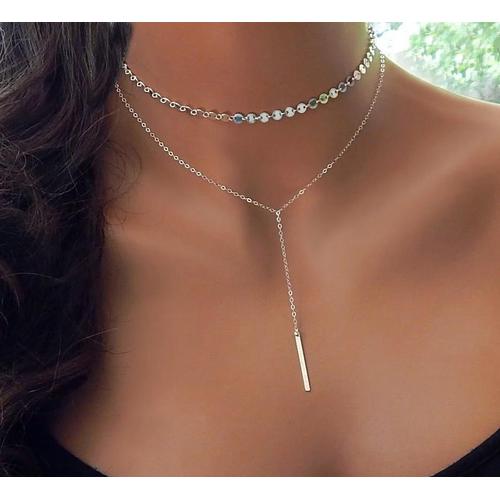 Jual Kalung choker long bar - Kota 