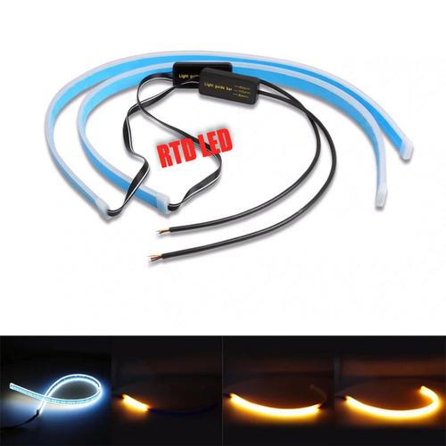 Foto Produk Lampu alis Drl flexibel Slim 30 Cm Waterproof 2 Pcs Sepasang R040 - Putih dari RTD LED